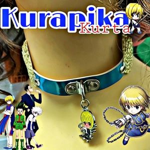 Blue holographic kurapika HxH anime kawaii choker